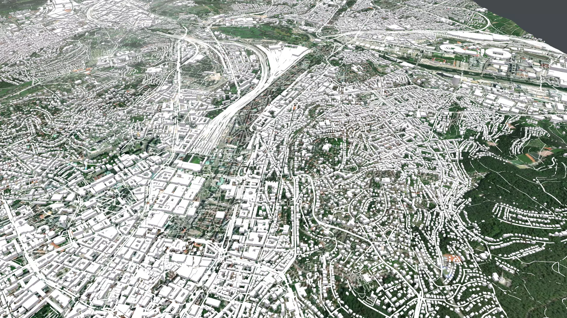 Cityscape Stuttgart Germany 3D model_0