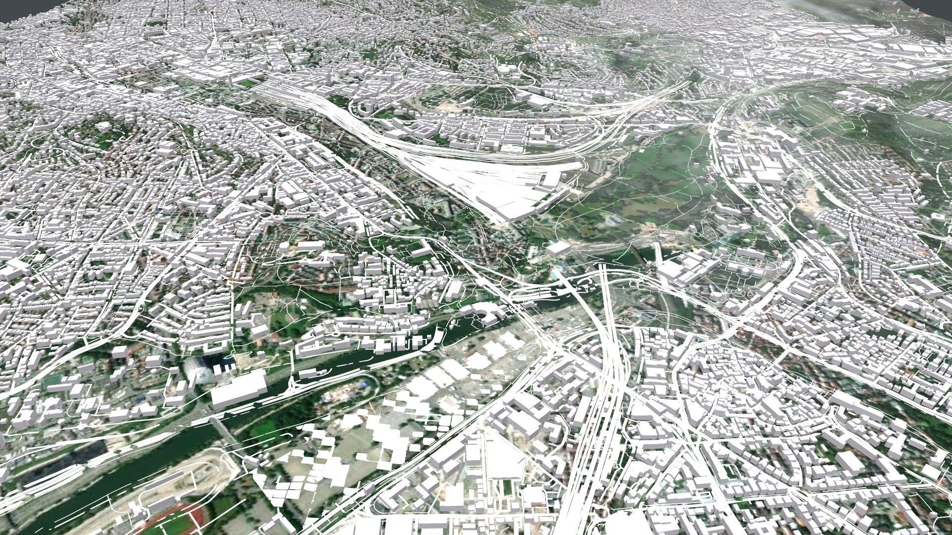 Cityscape Stuttgart Germany 3D model_13