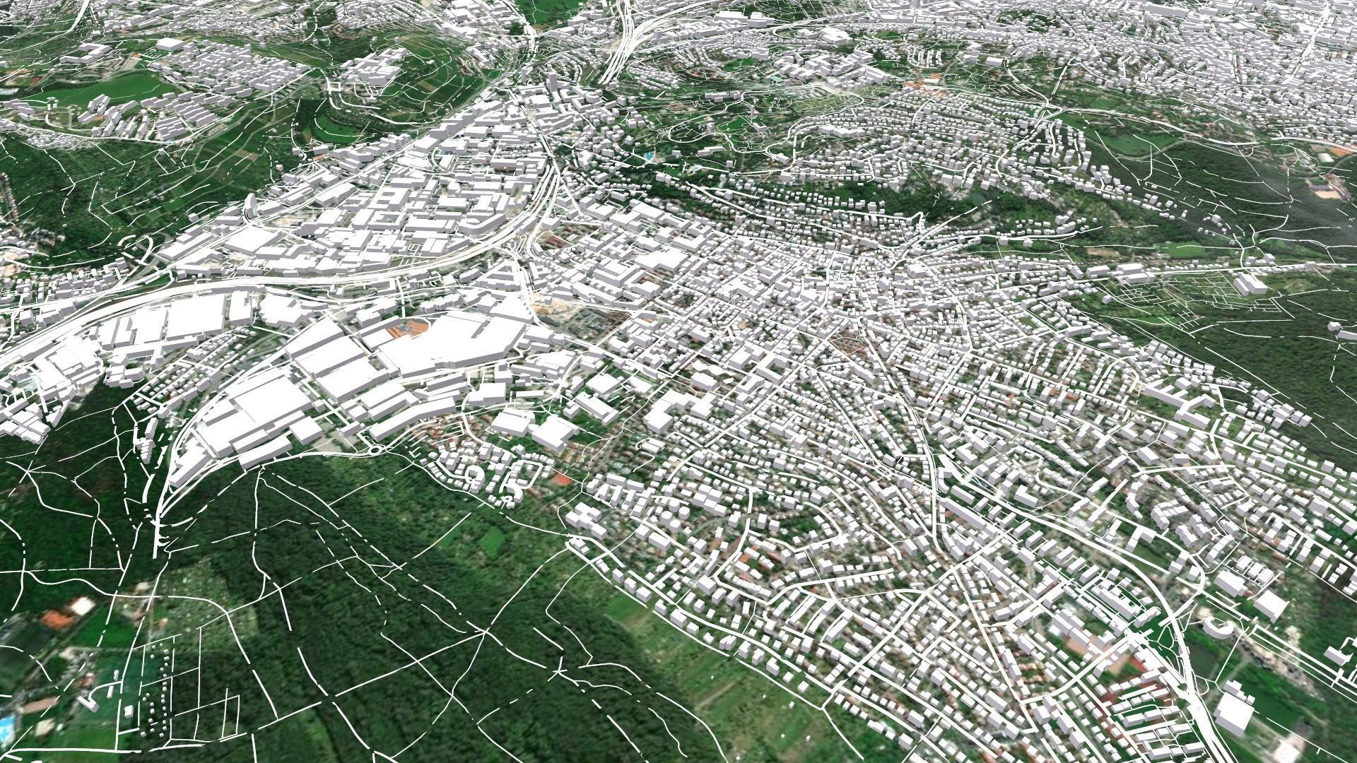 Cityscape Stuttgart Germany 3D model_2