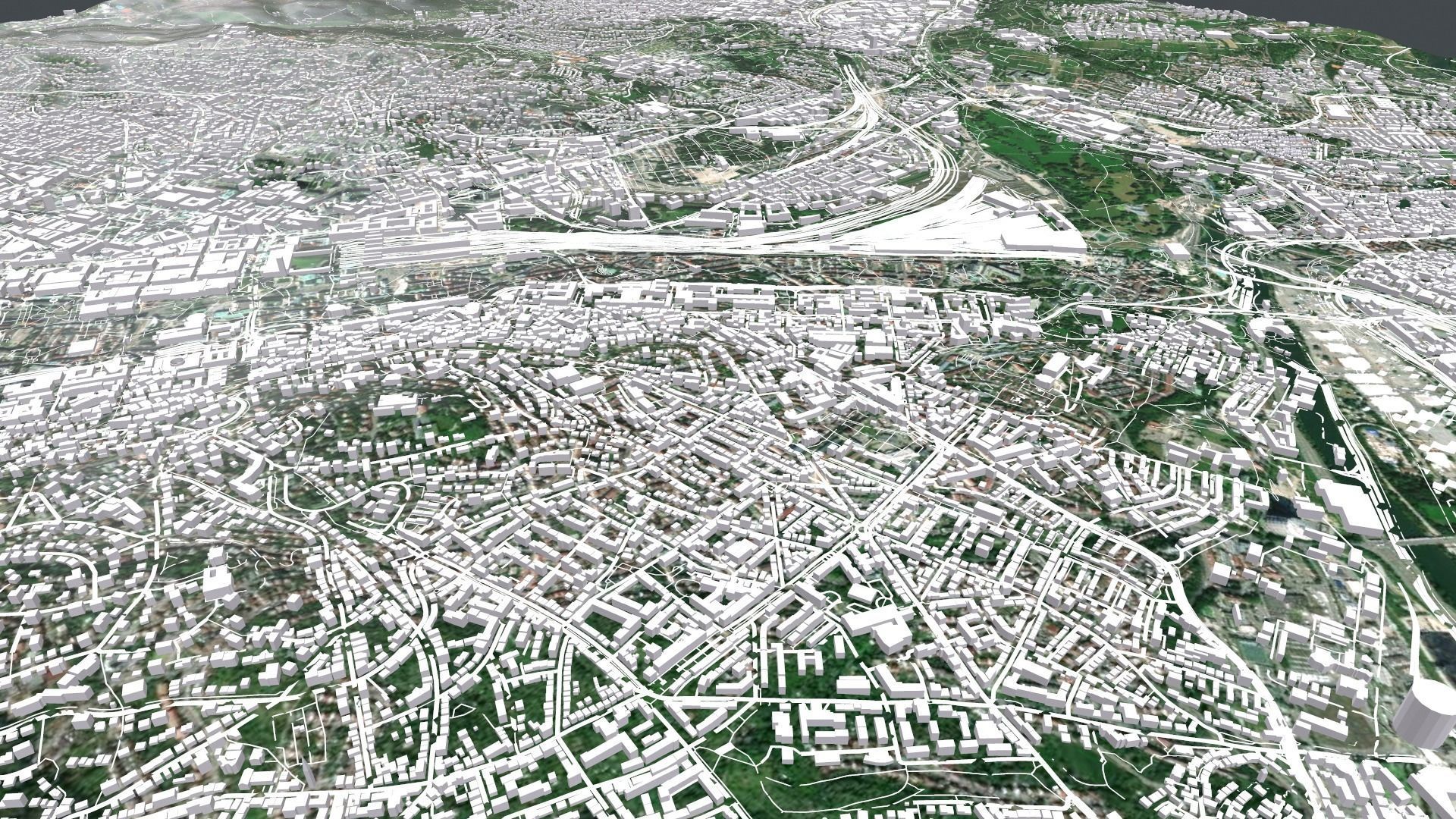 Cityscape Stuttgart Germany 3D model_14