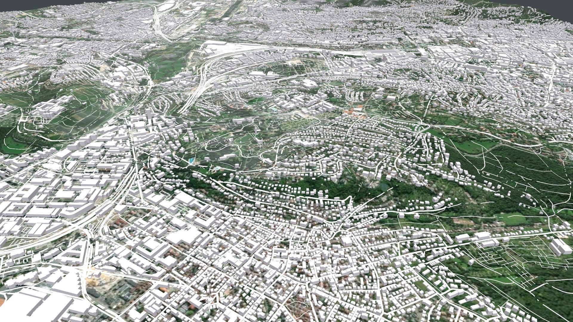 Cityscape Stuttgart Germany 3D model_16