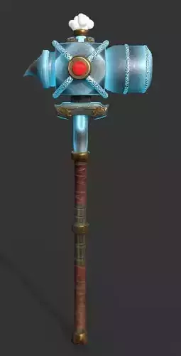 Mighty Crystal Energy Hammer
