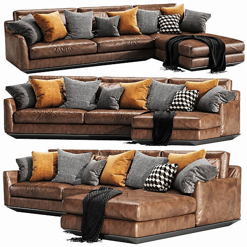 Horm Ellington Chaise Lounge 3D model 3