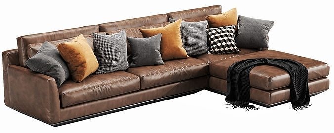 Horm Ellington Chaise Lounge 3D model 7