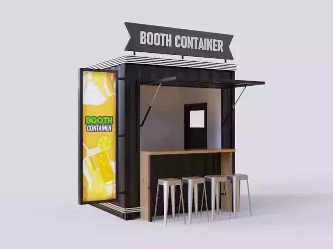 Booth Container 3D model