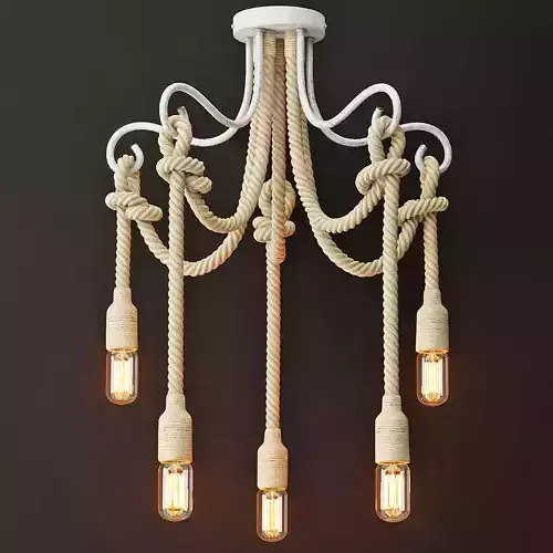 Chandelier Loft Rope Light White 5