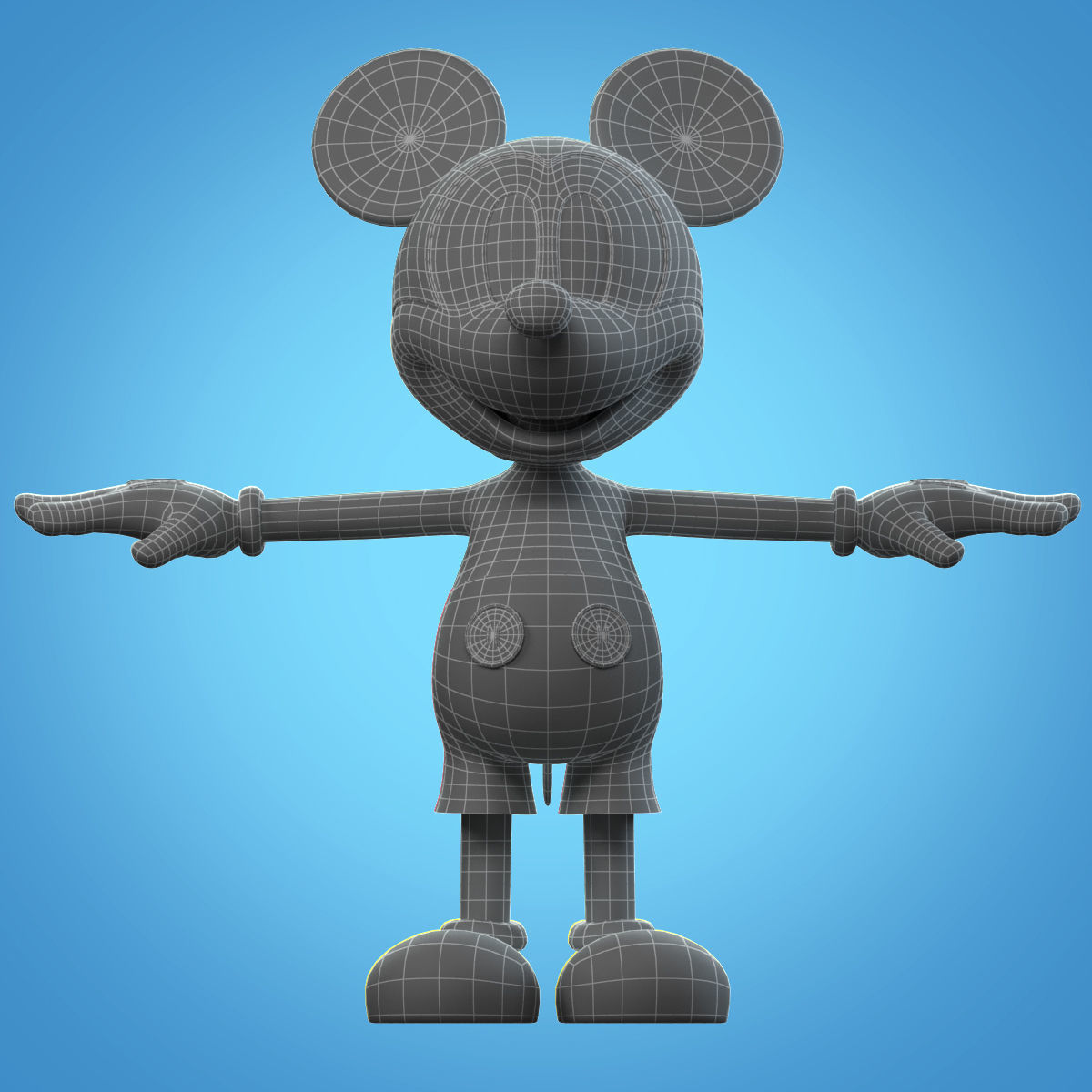 Mickey Mouse 3D model_9