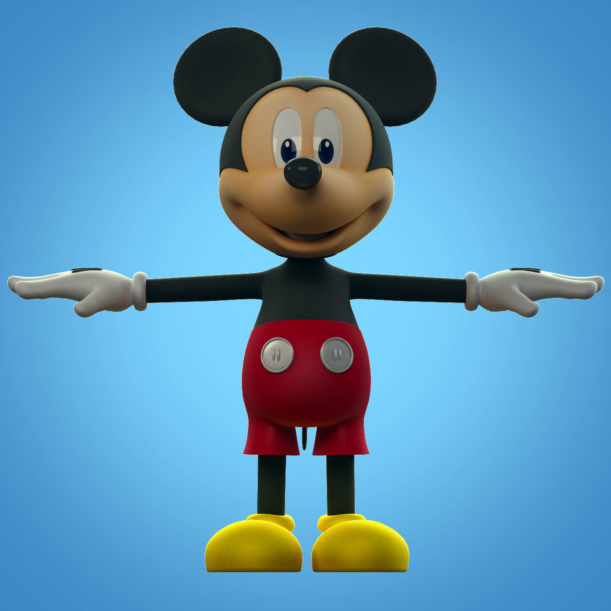 Mickey Mouse 3D model_6