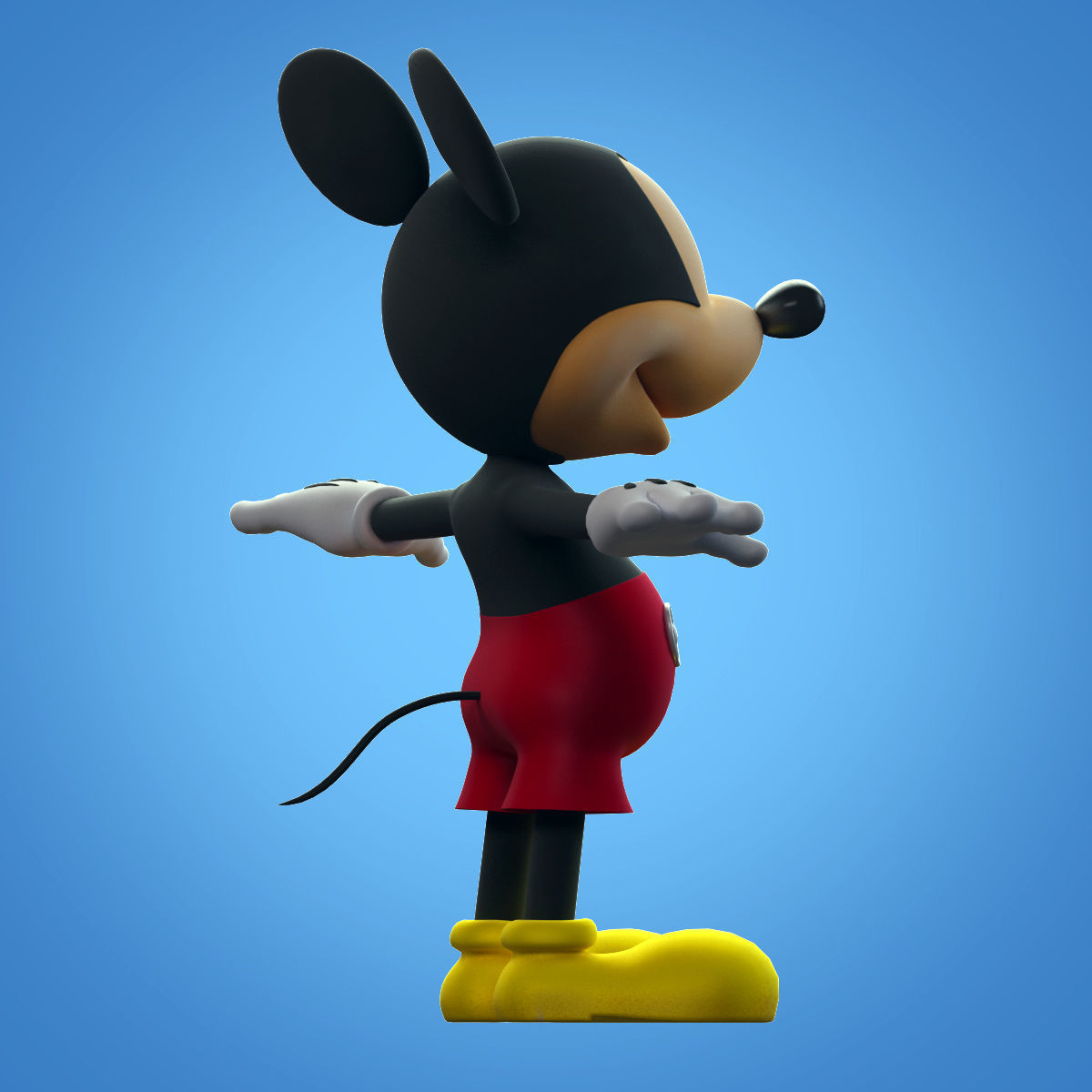 Mickey Mouse 3D model_3