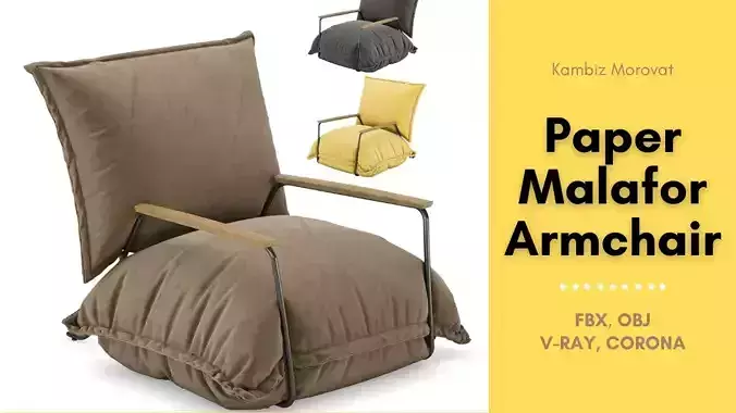 Paper Malafor Armchair 3D model
