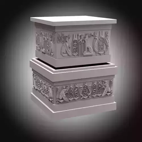 Egyptian urn 3D 3D print model