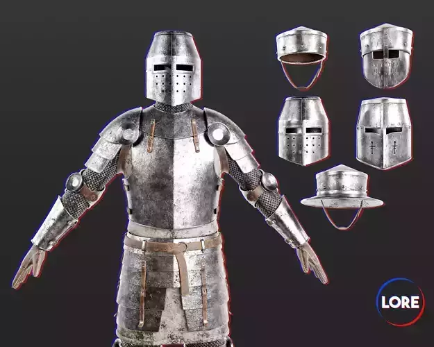 Medieval Collection Knightly Armor and Helmets