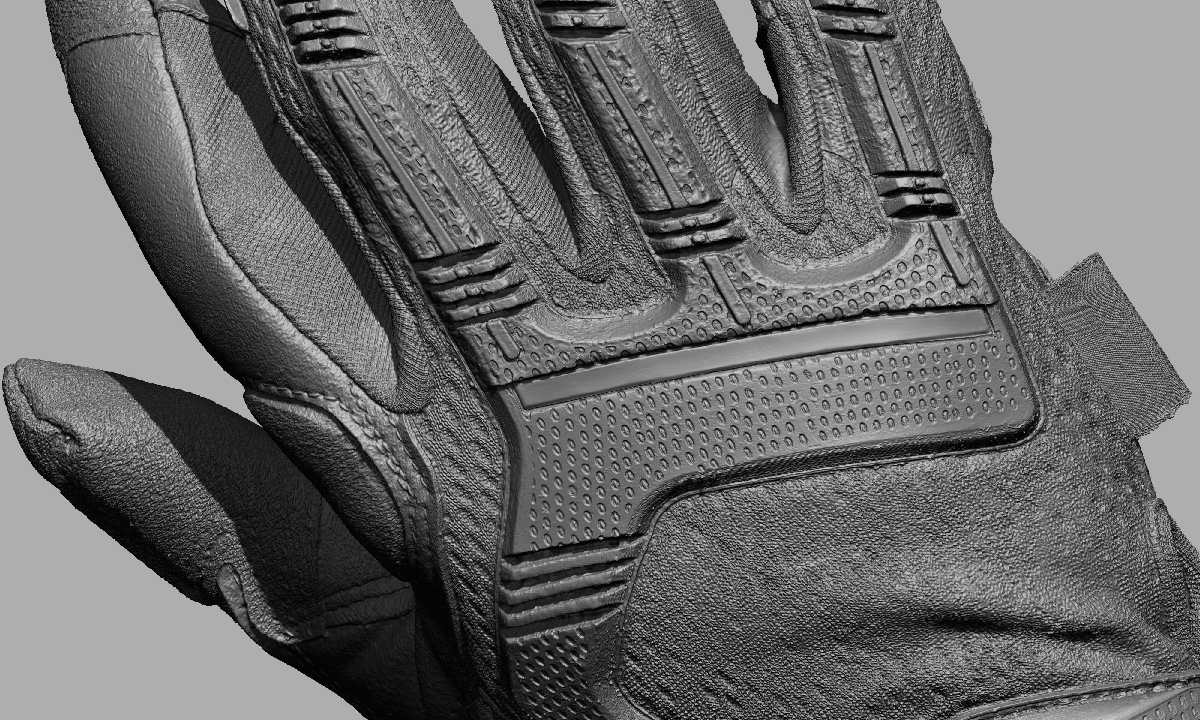 Tactical Gloves 006 Low-poly 3D model_7