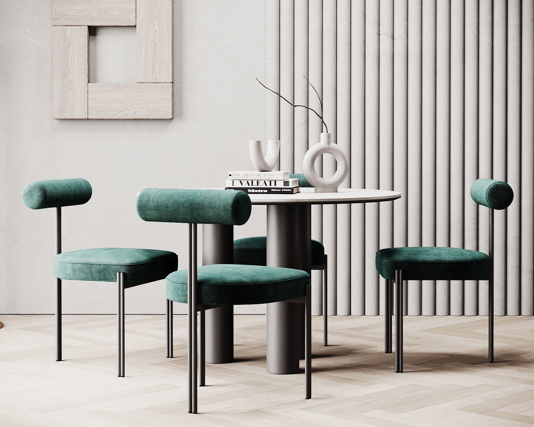 Dining Room Interior  325 3D model_1