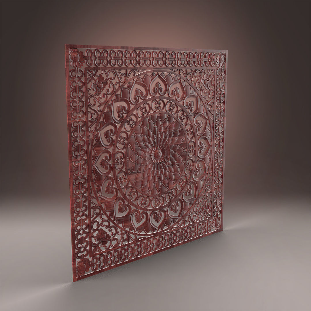 3d panel for Cnc Machine 3D model_2