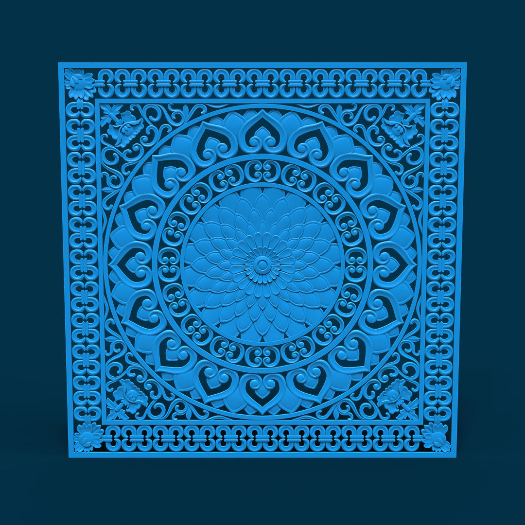 3d panel for Cnc Machine 3D model_6