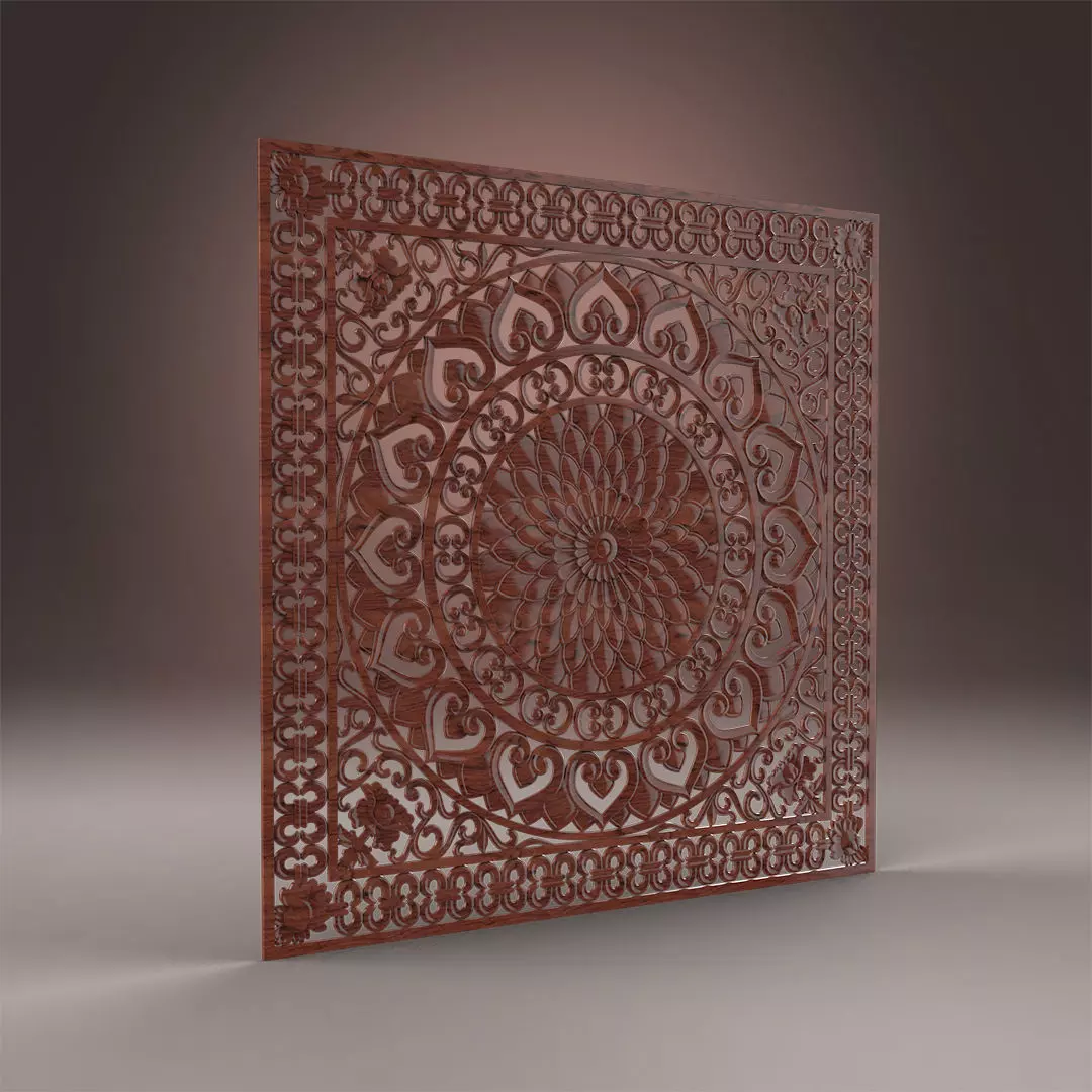 3d panel for Cnc Machine 3D model_0