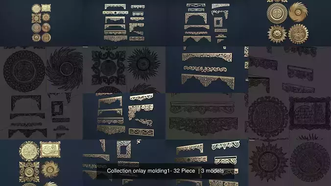 Collection onlay molding1- 32 Piece  