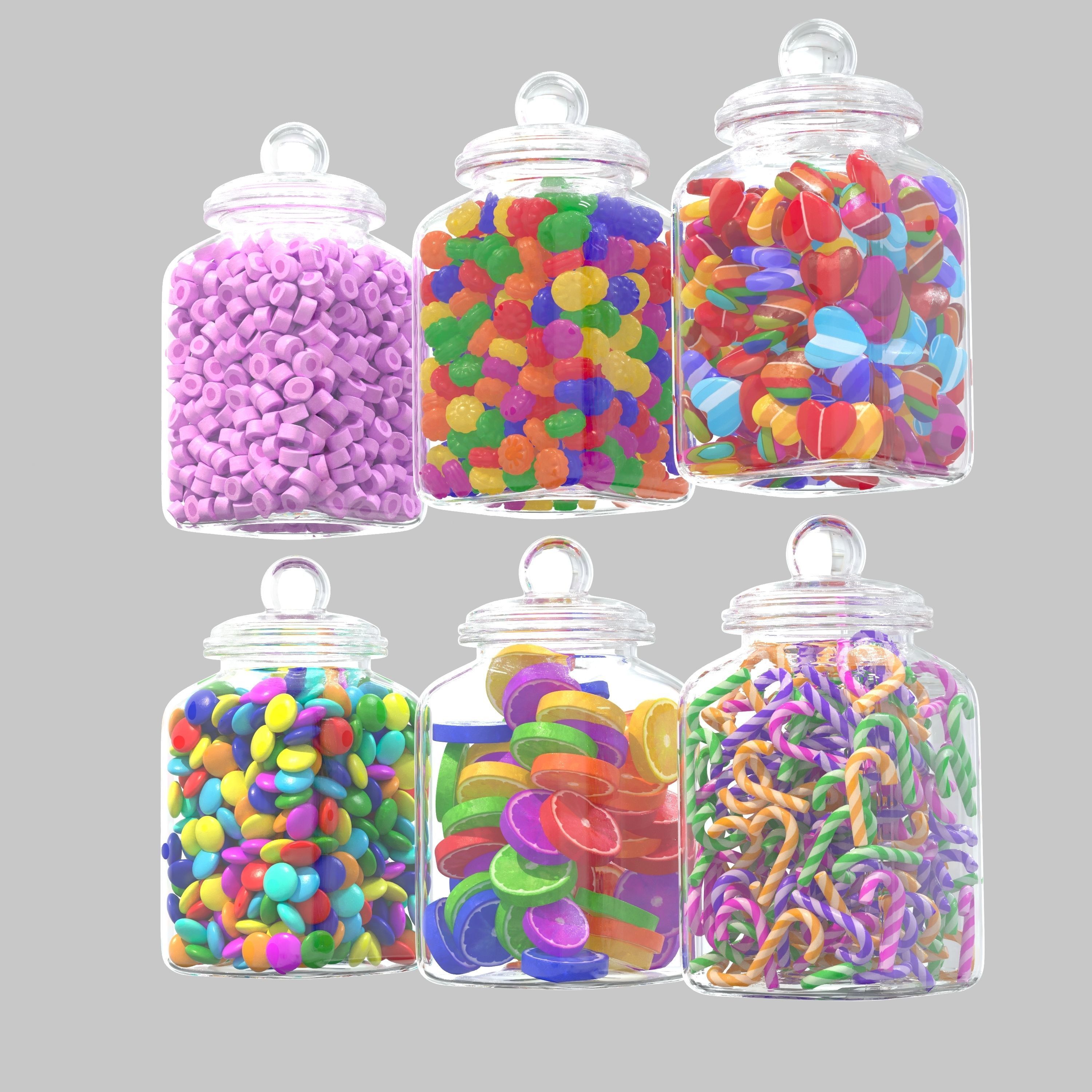 Candy Jar 3D model_2