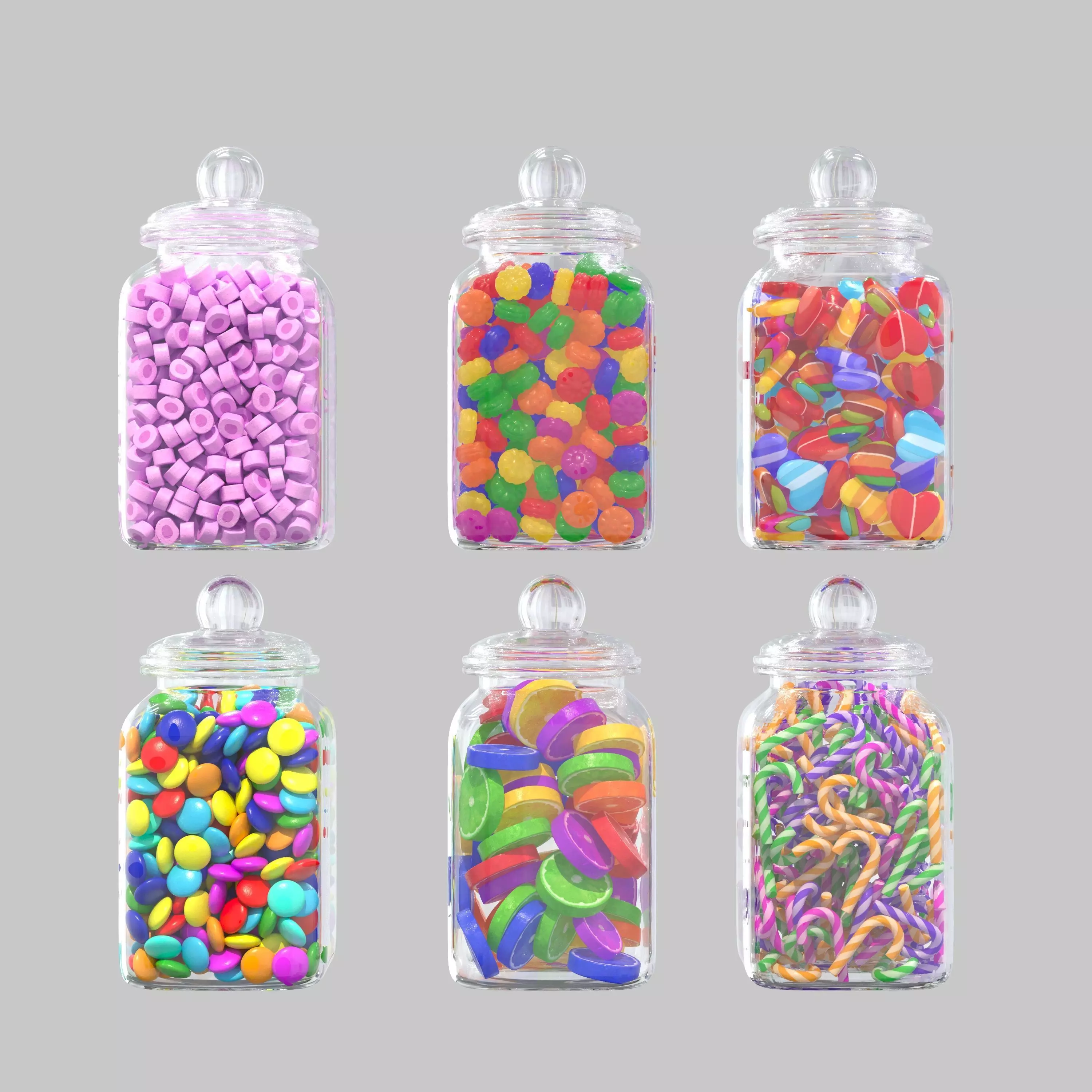 Candy Jar 3D model_0