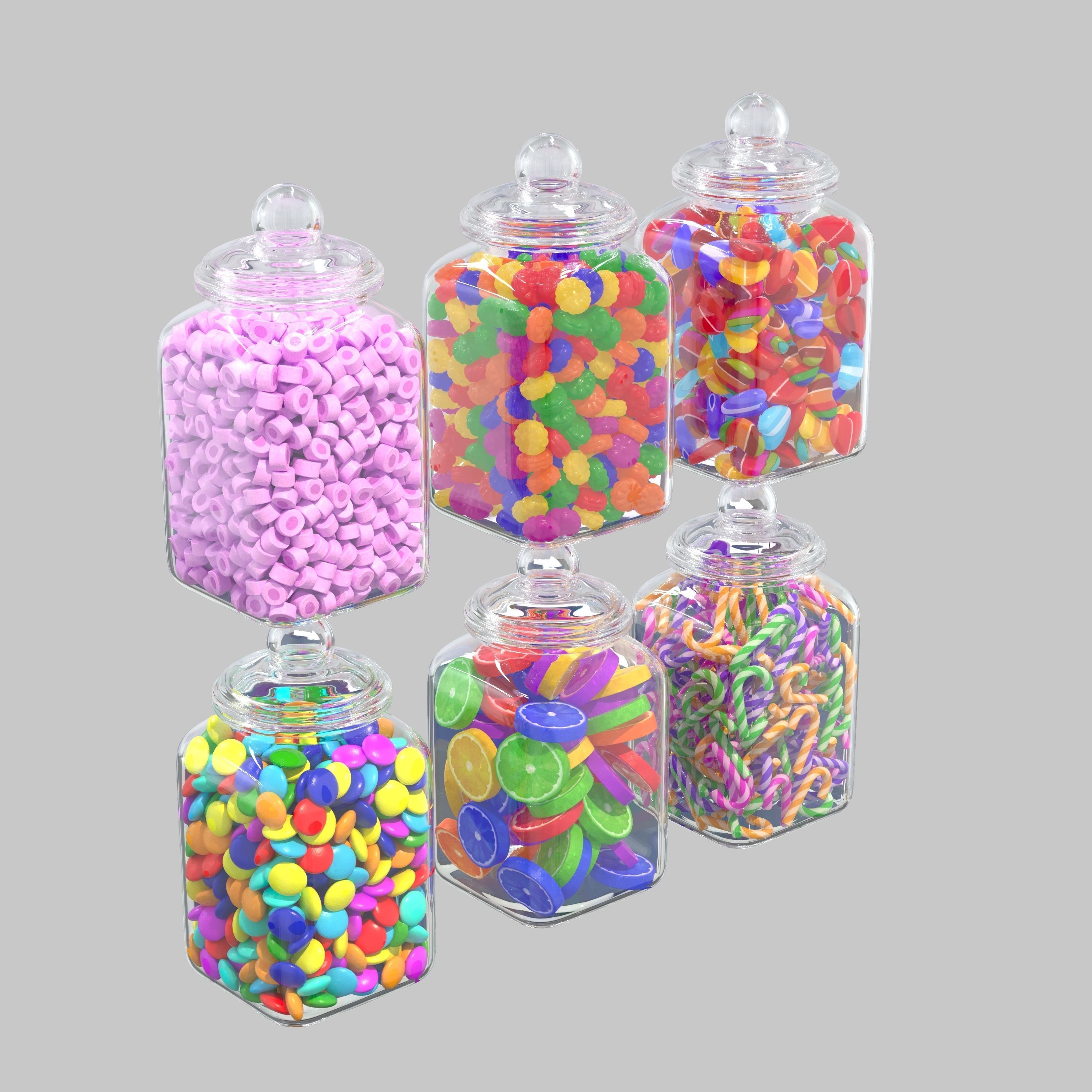 Candy Jar 3D model_1