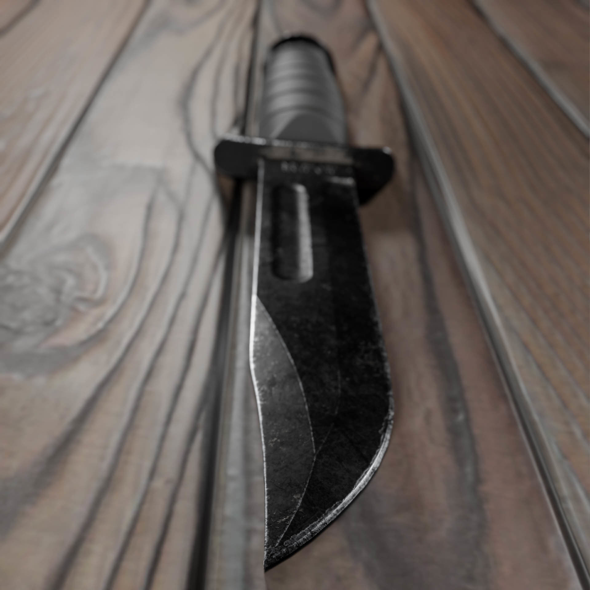 KABAR Combat Knife Low-poly 3D model_4