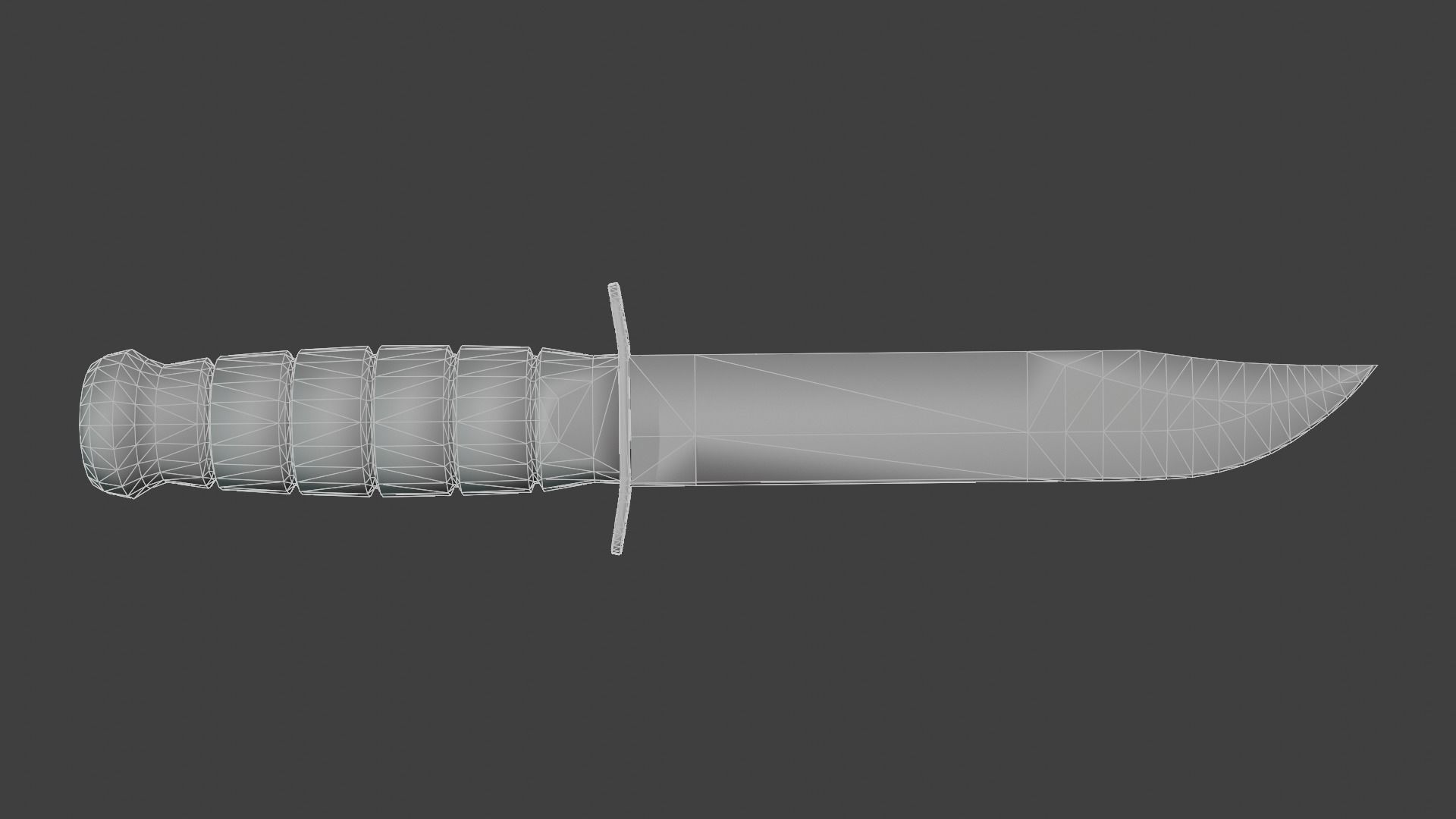KABAR Combat Knife Low-poly 3D model_8