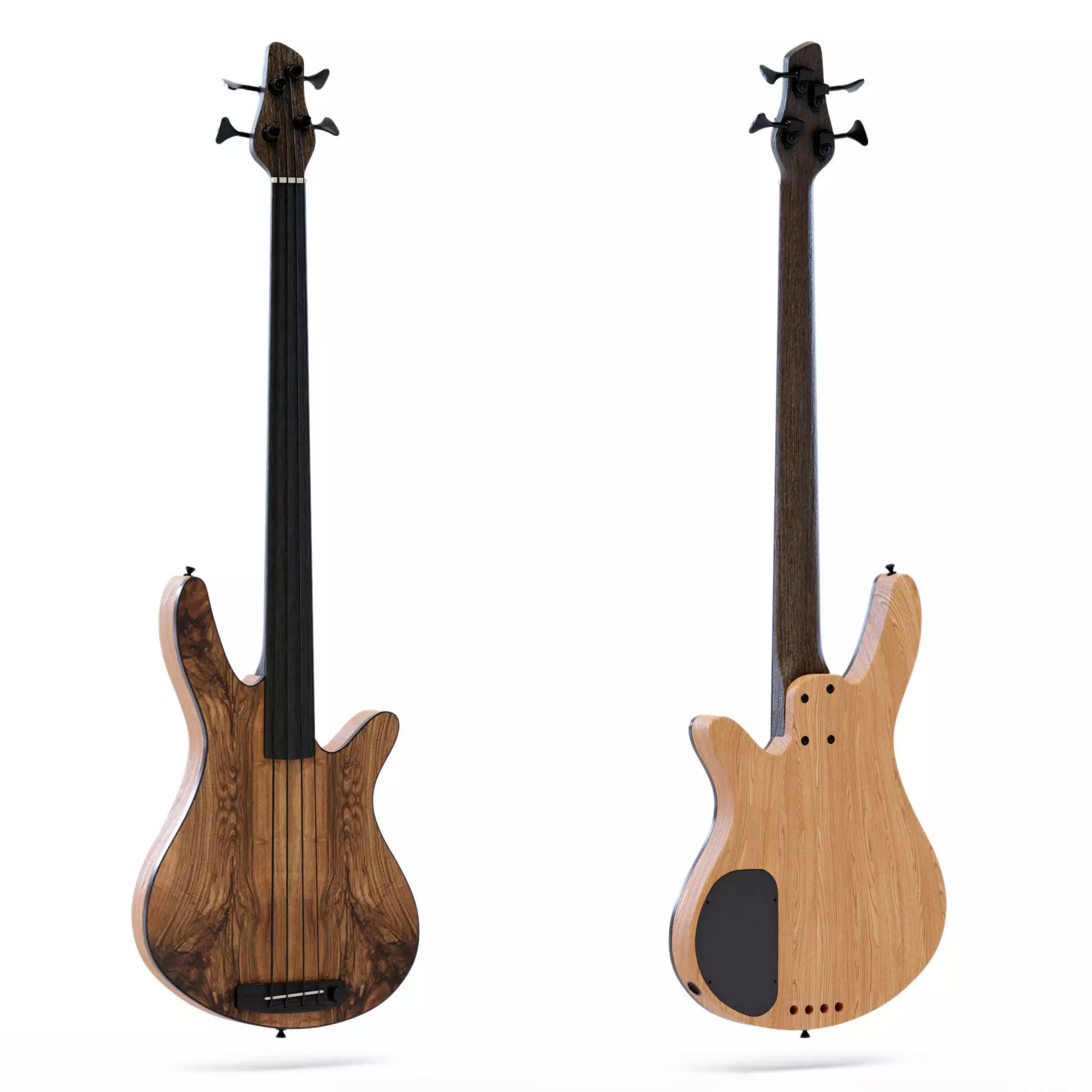 Mb-2 Fretless Bass 3D model