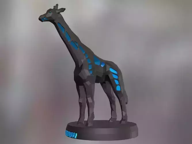 Voronoi Giraffe 3D print model
