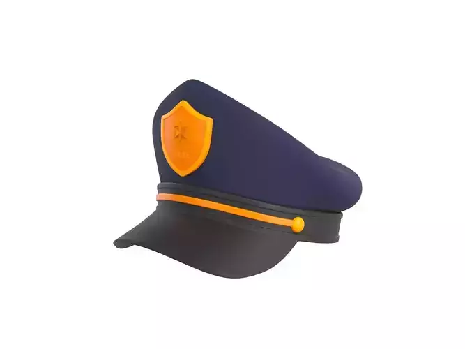 Prop004 Police Hat 3D model