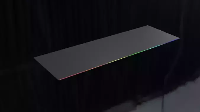  RGB Extended Mousepad LED High Quality Low-poly 3D model