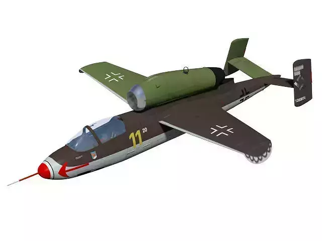 Heinkel He 162 A2 Salamander 3D model