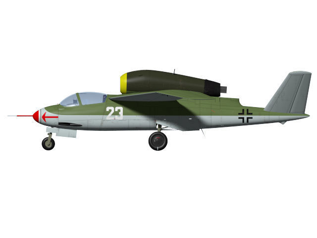 Heinkel He 162 C 3D model_5