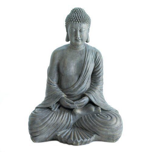 Gray Galan Meditation Buddha Statue 3D model_2
