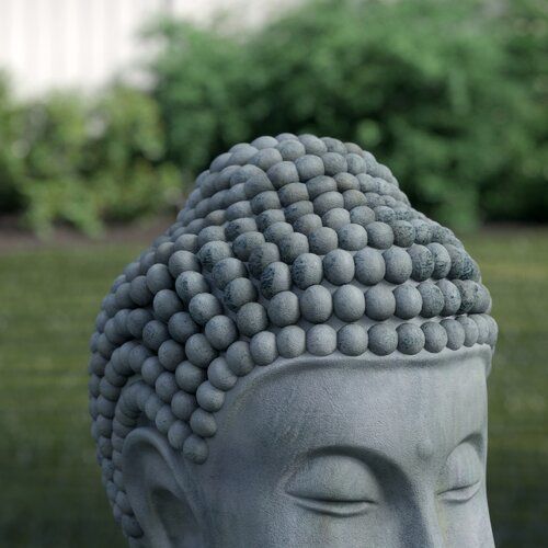 Gray Galan Meditation Buddha Statue 3D model_14