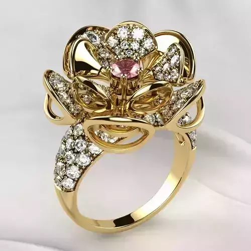 Luxury Gold Ring 3D print model
