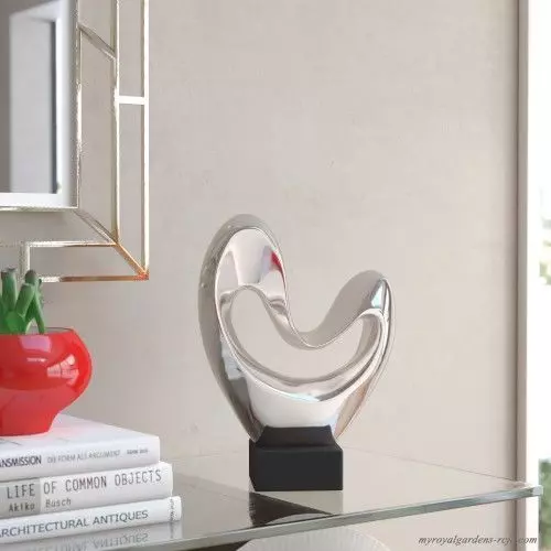 Wade Logan Glossy Heart Abstract Sculpture 3D model_0