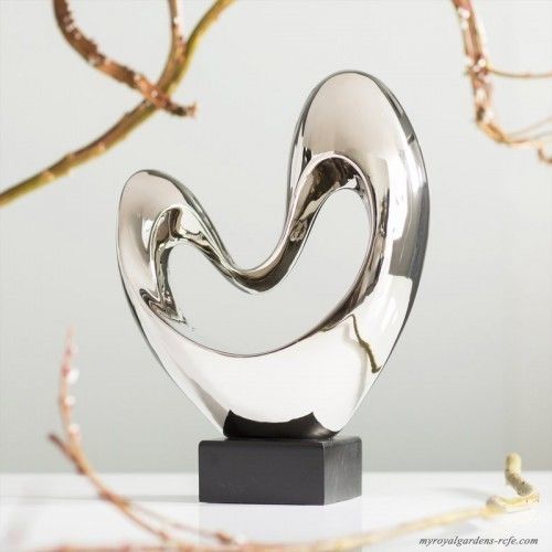 Wade Logan Glossy Heart Abstract Sculpture 3D model_2