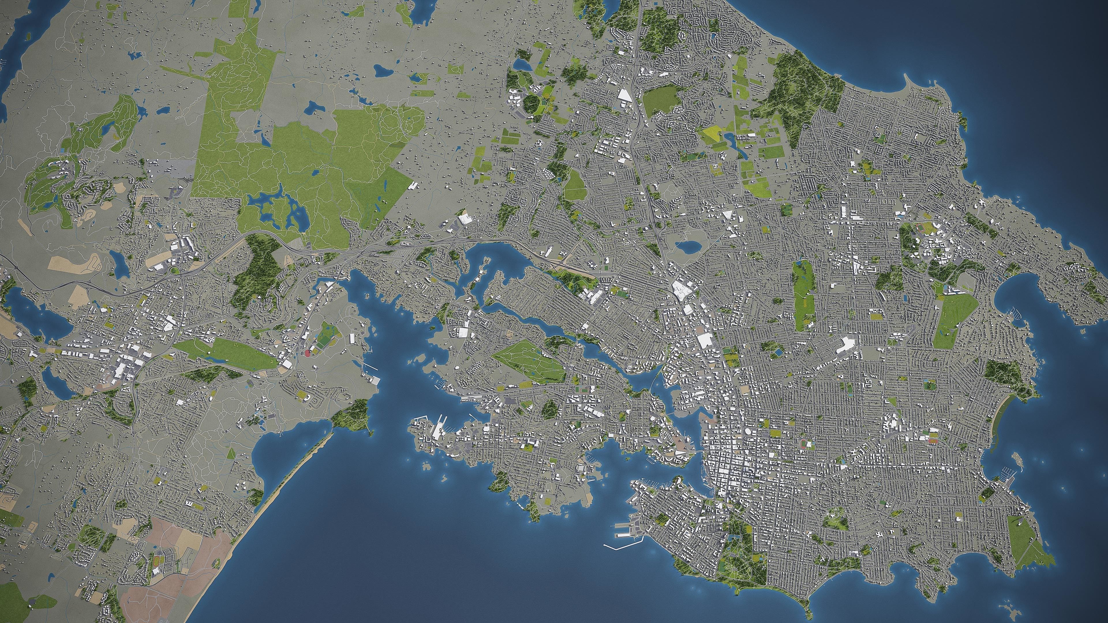 Victoria Low-poly 3D model_8