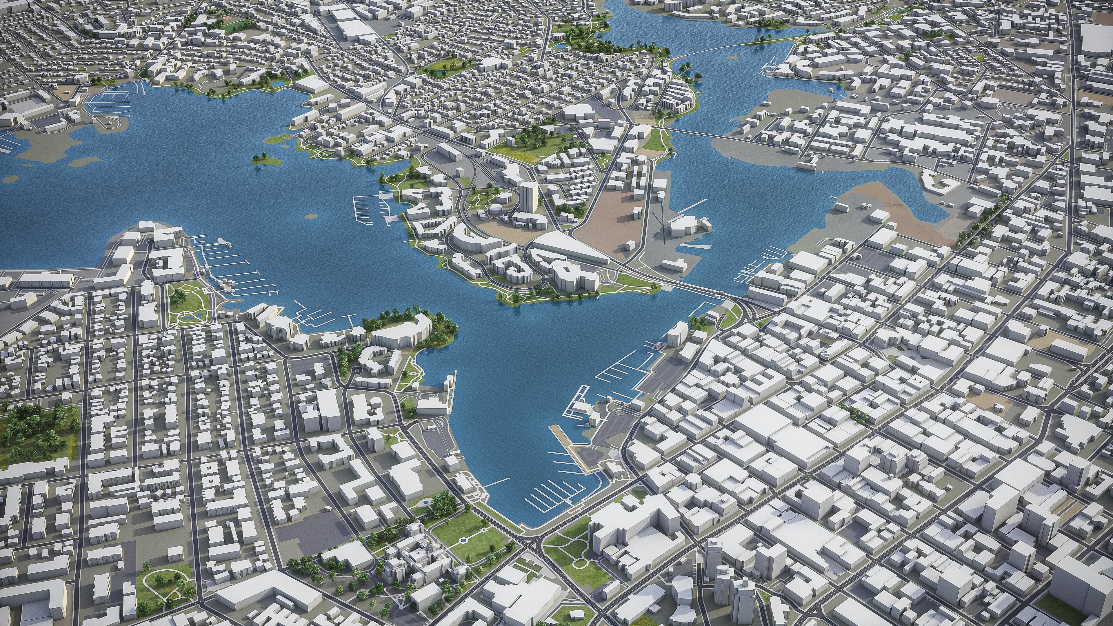 Victoria Low-poly 3D model_6