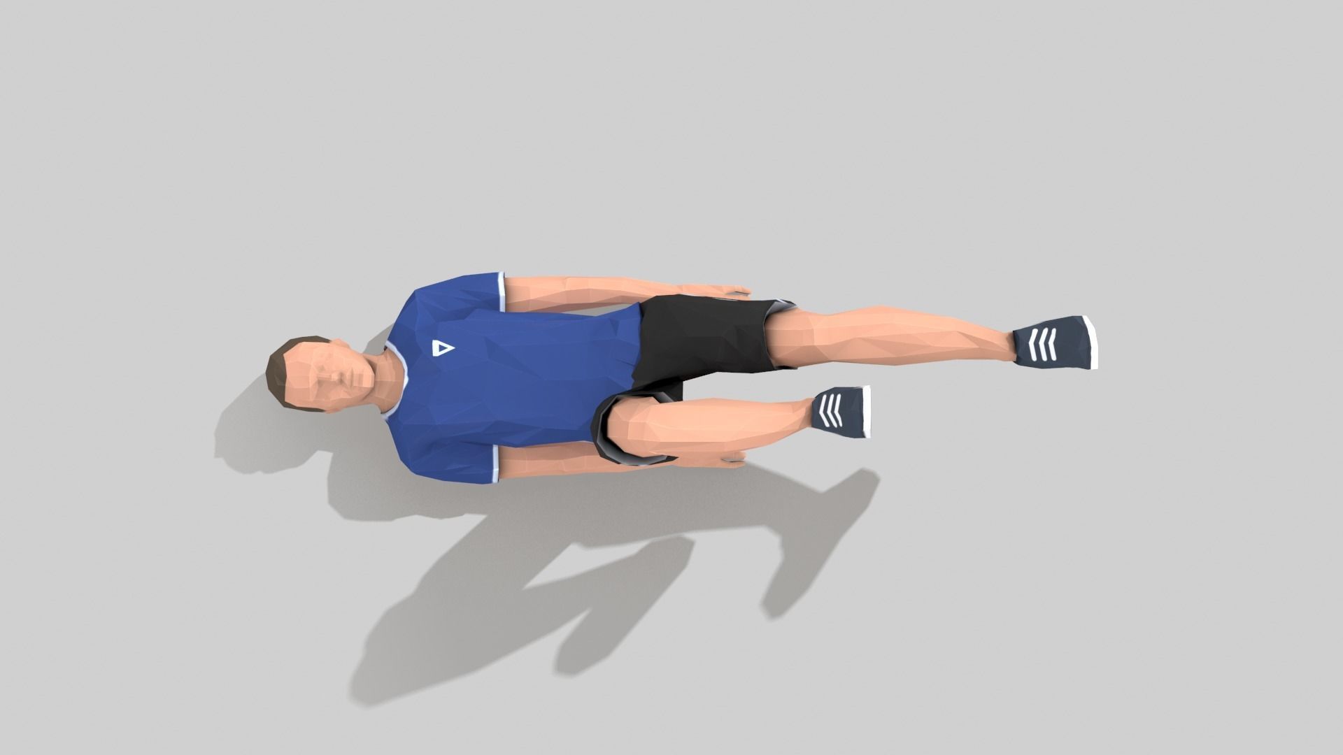 Bicycle  Exercise Man Animation Low-poly 3D model_7