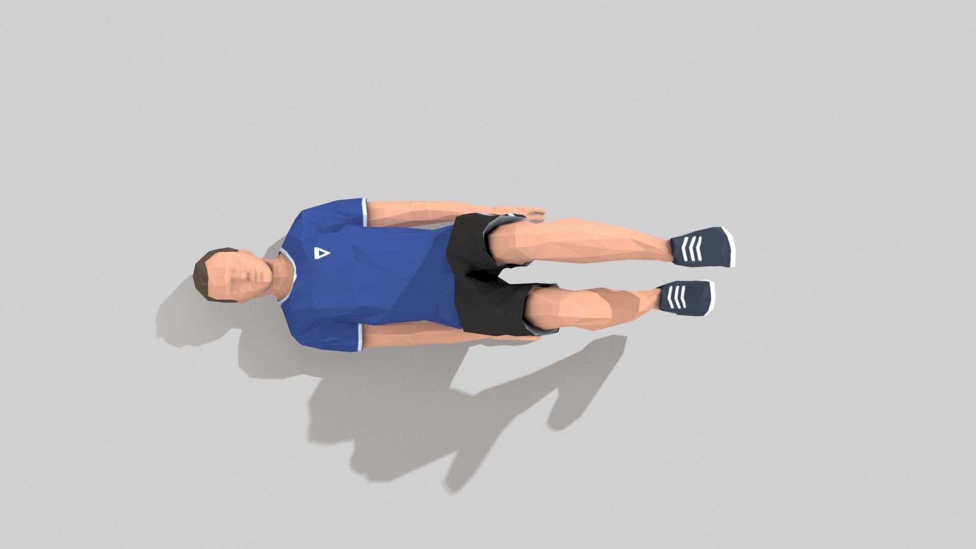 Bicycle  Exercise Man Animation Low-poly 3D model_6
