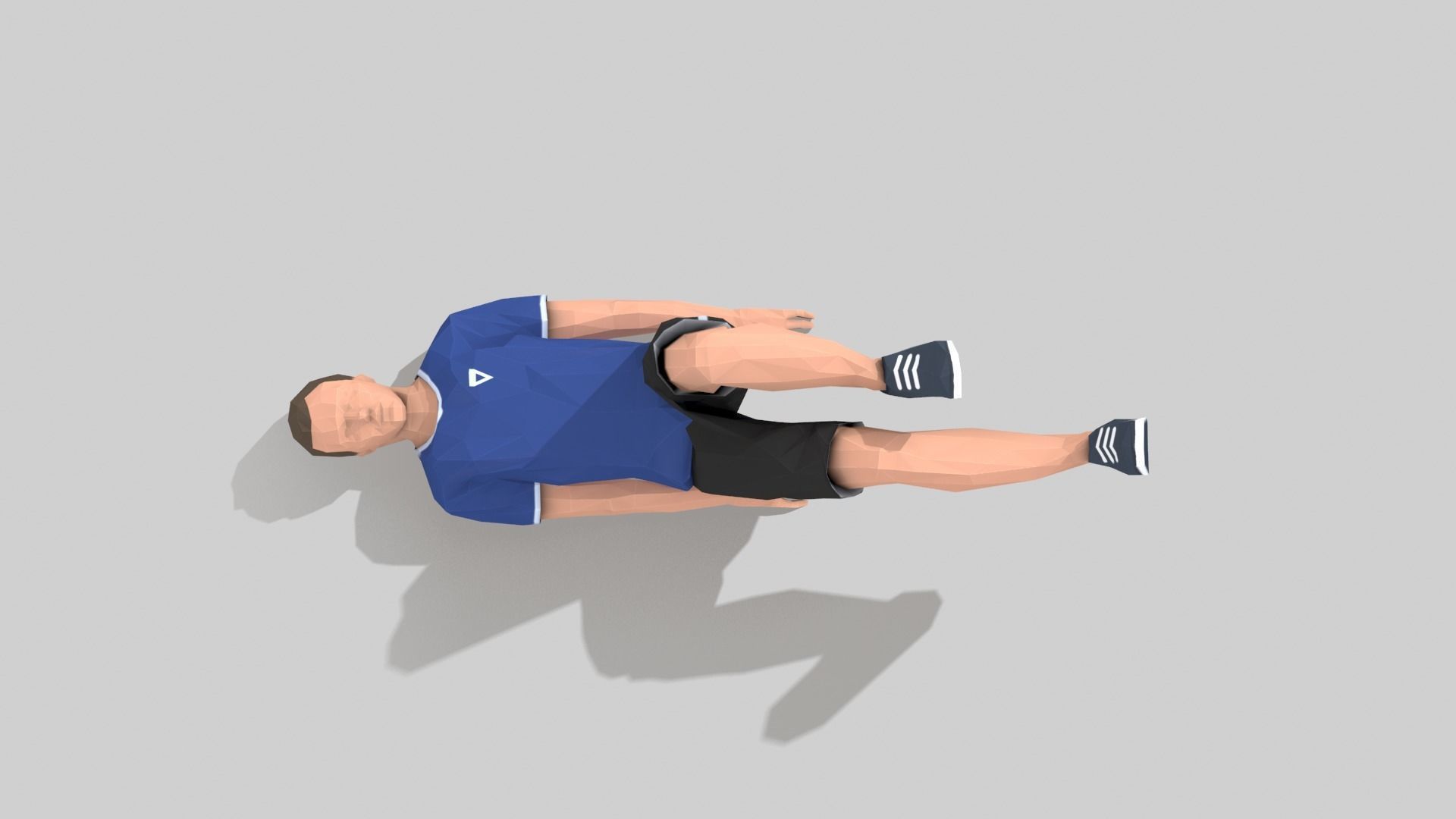 Bicycle  Exercise Man Animation Low-poly 3D model_5