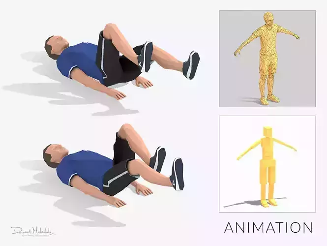 Bicycle  Exercise Man Animation