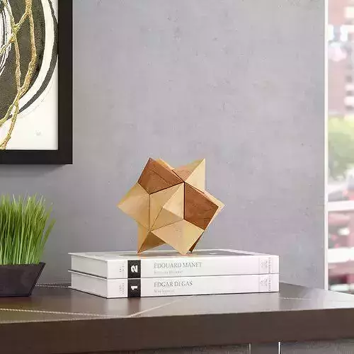 Brown Gemma Puzzle Sculpture