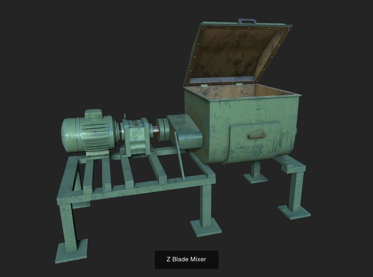 Rubber Factory Props 3D Model Collection_3