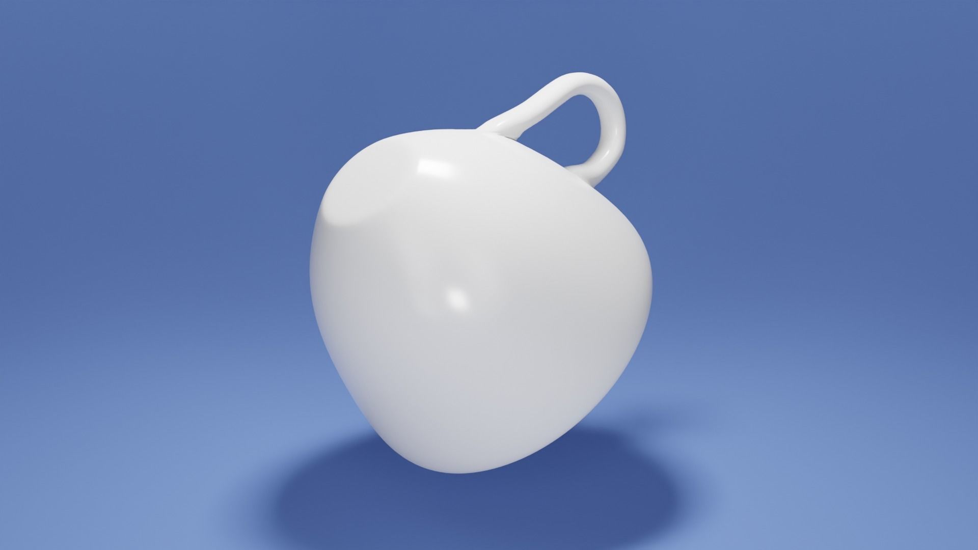 Tea Coffee cup and Saucer Cartoon 3D model_9