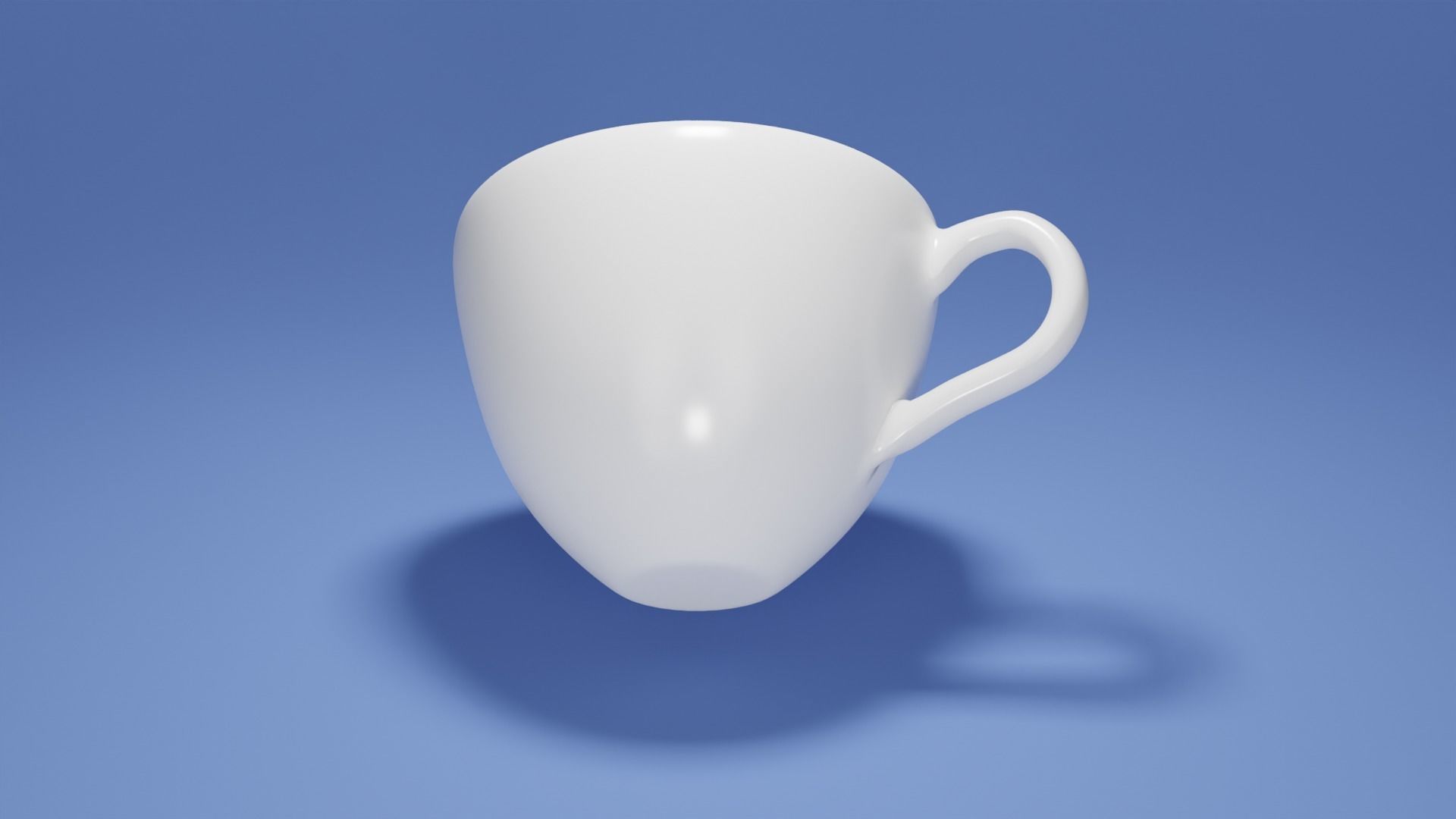 Tea Coffee cup and Saucer Cartoon 3D model_5