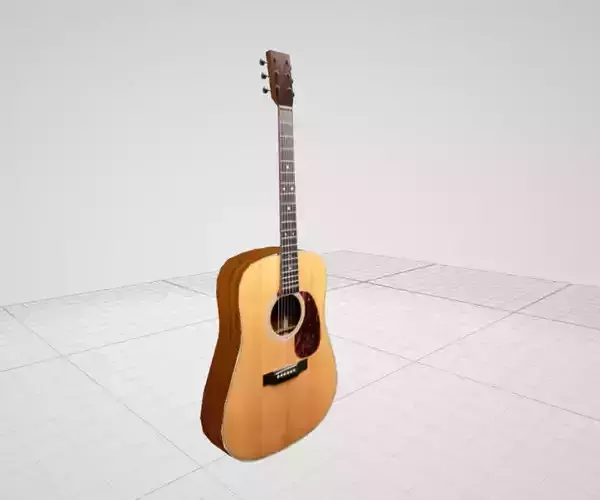 Low poly Acoustic Guitar