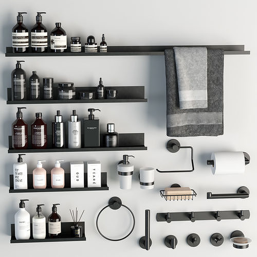 Bathroom accessories 11 3D model